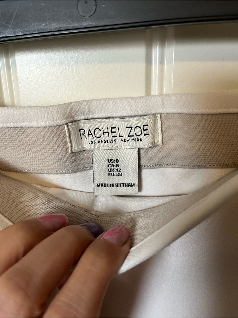 Rachel Zoe Cream Tailored Bermuda Shorts - Picture 2 of 3